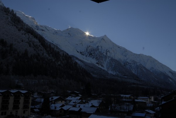 panoramic view of Mont Blanc