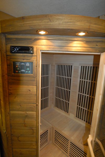 private sauna in the bathroom